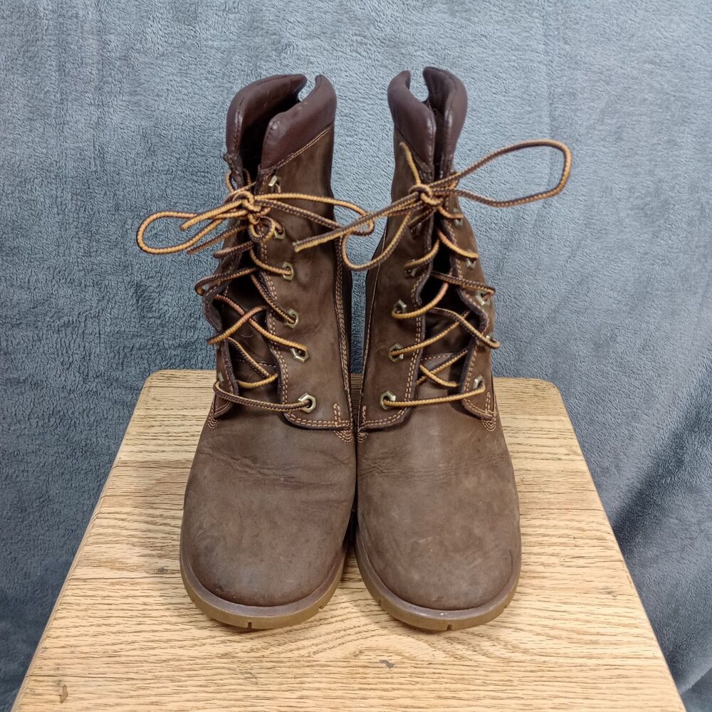 Timberland Women's Allington Lace-Up Ankle Booties Boots 8‎  Brown